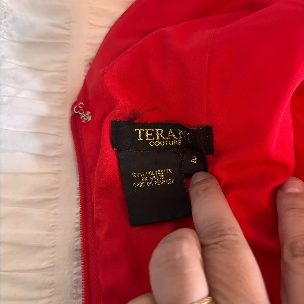 Terani Couture Red Fit and Flare Mini Dress - Picture 4 of 10